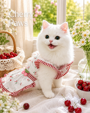 Animal-Go-Round เสื้อผ้าเครื่องแต่งกาย สัตว์เลี้ยง, หมา, แมว, สุนัข รุ่น Little Cherry Paw - Girl