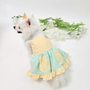 Animal-Go-Round เสื้อผ้าเครื่องแต่งกาย สัตว์เลี้ยง, หมา, แมว, สุนัข รุ่น Posy Frilly Dress