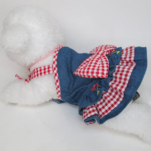 Animal-Go-Round เสื้อผ้าเครื่องแต่งกาย สัตว์เลี้ยง, หมา, แมว, สุนัข รุ่น Vintage Cherry Love-Girl