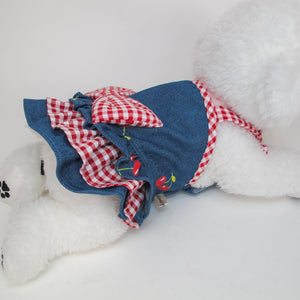 Animal-Go-Round เสื้อผ้าเครื่องแต่งกาย สัตว์เลี้ยง, หมา, แมว, สุนัข รุ่น Vintage Cherry Love-Girl