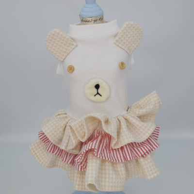 Animal-Go-Round เสื้อผ้าเครื่องแต่งกาย สัตว์เลี้ยง, หมา, แมว, สุนัข รุ่น Dreamy Icy Bear Dress