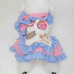 Animal-Go-Round เสื้อผ้าเครื่องแต่งกาย สัตว์เลี้ยง, หมา, แมว, สุนัข รุ่น Petit Patisserie-Donut Girl