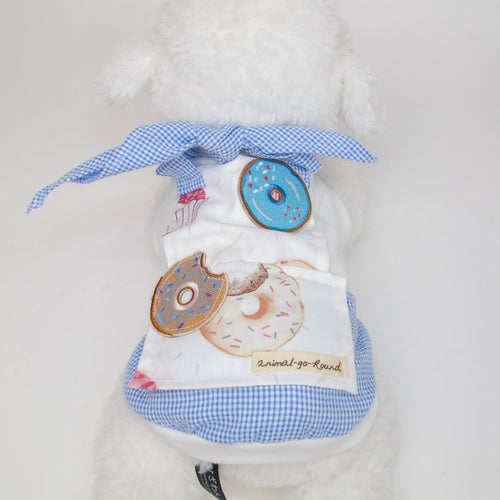 Animal-Go-Round เสื้อผ้าเครื่องแต่งกาย สัตว์เลี้ยง, หมา, แมว, สุนัข รุ่น Petit Patisserie-Donut Boy