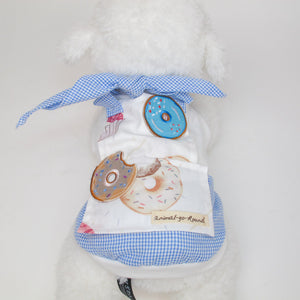 Animal-Go-Round เสื้อผ้าเครื่องแต่งกาย สัตว์เลี้ยง, หมา, แมว, สุนัข รุ่น Petit Patisserie-Donut Boy