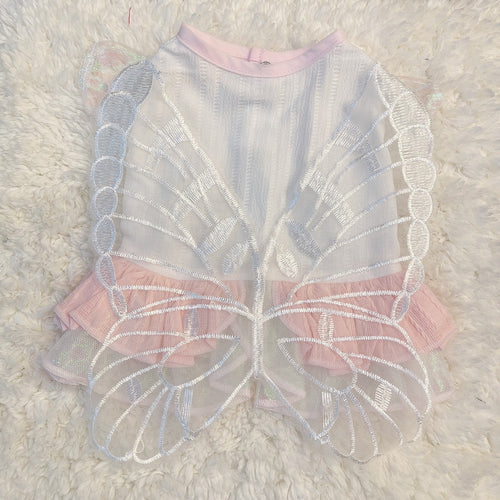 Animal-Go-Round เสื้อผ้าเครื่องแต่งกาย สัตว์เลี้ยง, หมา, แมว, สุนัข รุ่น Rose' Butterfly Lace