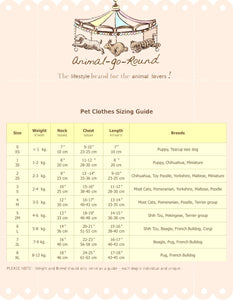 Animal-Go-Round เสื้อผ้าเครื่องแต่งกาย สัตว์เลี้ยง, หมา, แมว, สุนัข รุ่น Daydreaming Pajamas