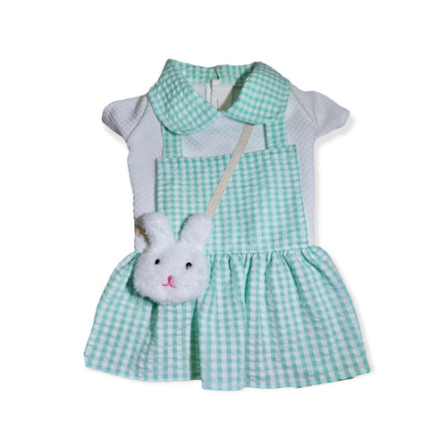 Animal-Go-Round เสื้อผ้าเครื่องแต่งกาย สัตว์เลี้ยง, หมา, แมว, สุนัข รุ่น Bunny Mint Girl