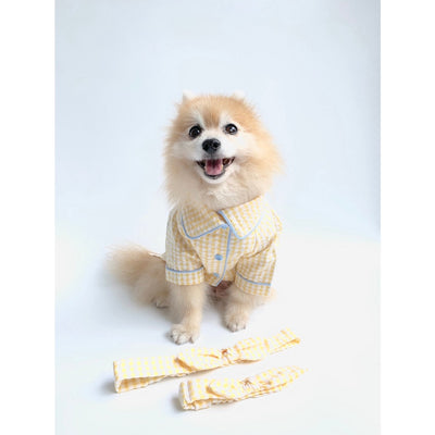 Animal-Go-Round เสื้อผ้าเครื่องแต่งกาย สัตว์เลี้ยง, หมา, แมว, สุนัข รุ่น Pajamas Yellow