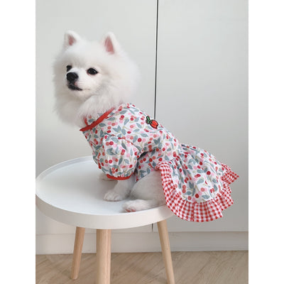 Animal-Go-Round เสื้อผ้าเครื่องแต่งกาย สัตว์เลี้ยง, หมา, แมว, สุนัข รุ่น Chinese Cherry Red Girl