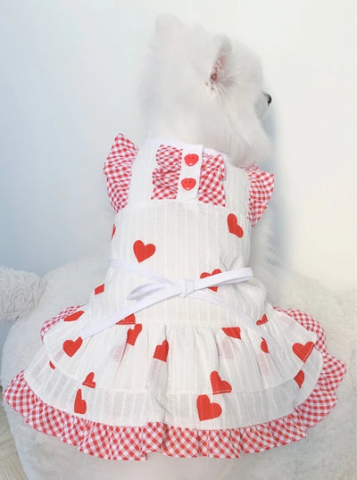 Animal-Go-Round เสื้อผ้าเครื่องแต่งกาย สัตว์เลี้ยง, หมา, แมว, สุนัข รุ่น Jaline Heart