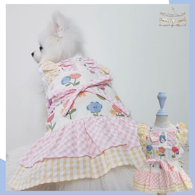 Animal-Go-Round เสื้อผ้าเครื่องแต่งกาย สัตว์เลี้ยง, หมา, แมว, สุนัข รุ่น Blossoms Garden