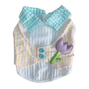 Animal-Go-Round เสื้อผ้าเครื่องแต่งกาย สัตว์เลี้ยง, หมา, แมว, สุนัข รุ่น Tulip Mania Boy