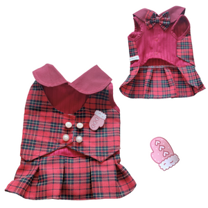 Animal-Go-Round เสื้อผ้าเครื่องแต่งกาย สัตว์เลี้ยง, หมา, แมว, สุนัข รุ่น Natasha Girl (Christmas)