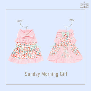 Animal-Go-Round เสื้อผ้าเครื่องแต่งกาย สัตว์เลี้ยง, หมา, แมว, สุนัข รุ่น Sunday Morning Girl